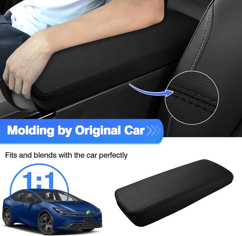 Autorder Center Console Cover for 2023-2025 2026 Toyota Prius Accessories Armrest Cover Anti-Scratch Middle Console Pad Leather Armrest Protector - Image 3